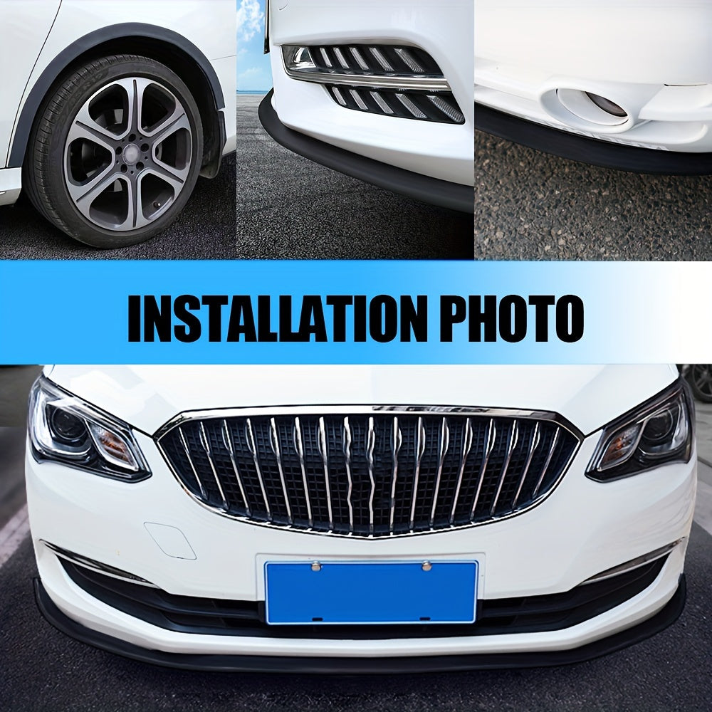 Universal Rubber Car Bumper Lip Protector 2.5m Exterior Moldings Skirt