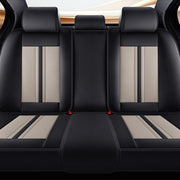 Juego completo de fundas de asiento de coche de cuero PU transpirable universal