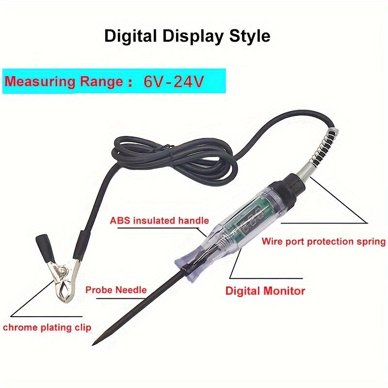 Avtomobil sinov qalamchasi Raqamli sxema tekshirgichi, Avtomobillar va yuk mashinalari uchun kuchlanish o'lchagichi