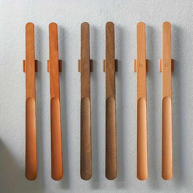 Unisex Wooden Shoe Horn No Bending Shoe Helper Durable Shoe Spoon