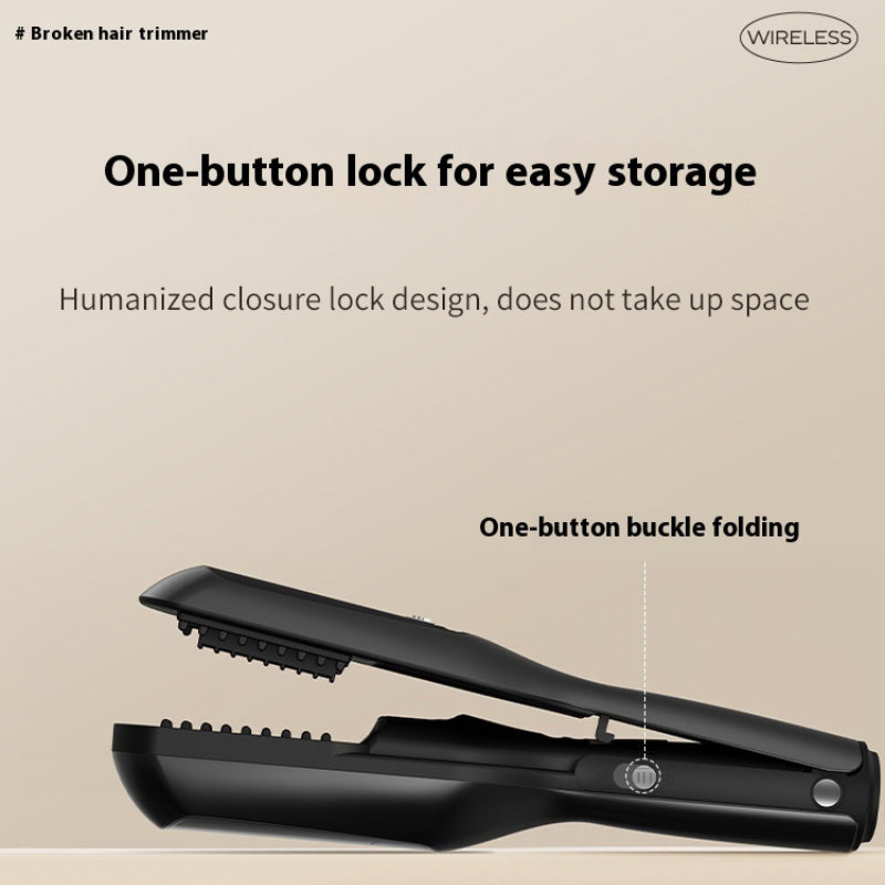 Беспроводной машинка для стрижки волос от секущихся кончиков - полностью автоматический многофункциональный электробритва с USB-зарядкой на литиевой батарее 18650, плавное и точное управление, идеально подходит для домашнего салона