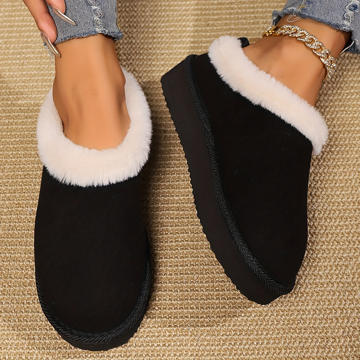 Ayollar uchun mo'ljallangan, plüsh bilan qoplangan qishki chanoq, issiq, ichki va tashqi foydalanish uchun, yopiladigan, qora, kulrang, bej.