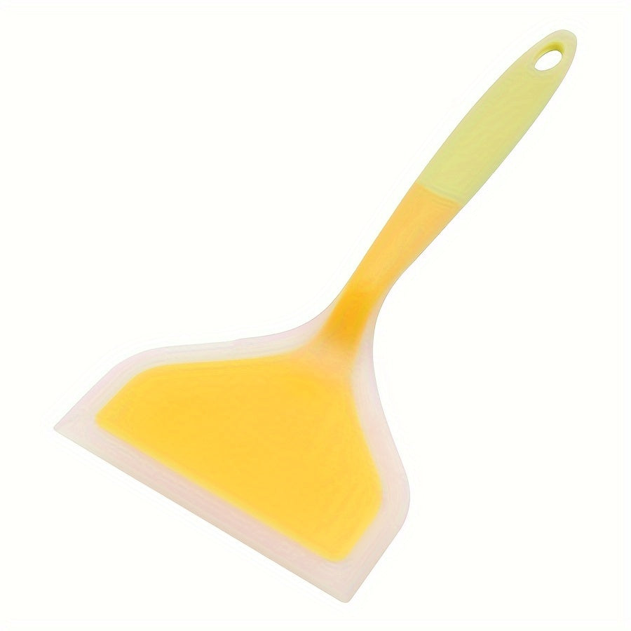 Nonstick Silicone Spatula Turnover for Pancakes Eggs Fish Pizza Steak Heat-Resistant Wide Kitchen Utensil