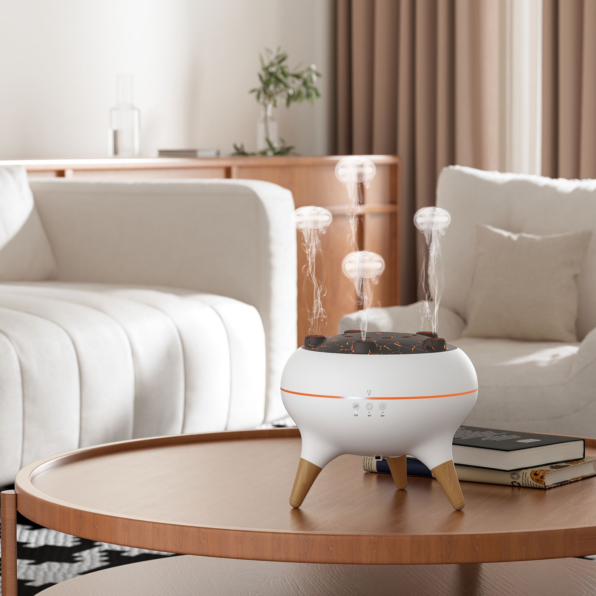 Humidifier with Color Lights and Adjustable Timer for Home Office Use