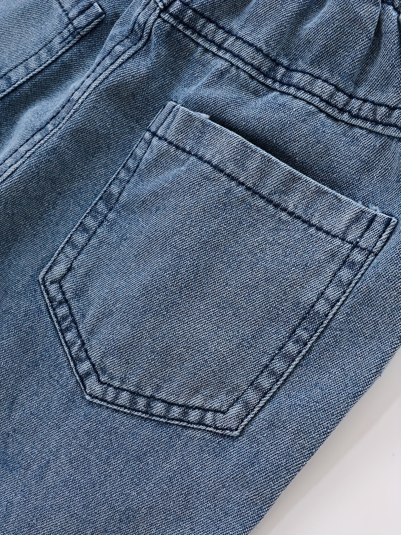 Джинсы из денима для девочек с вышивкой в виде сердца для девочек 12 лет и младше