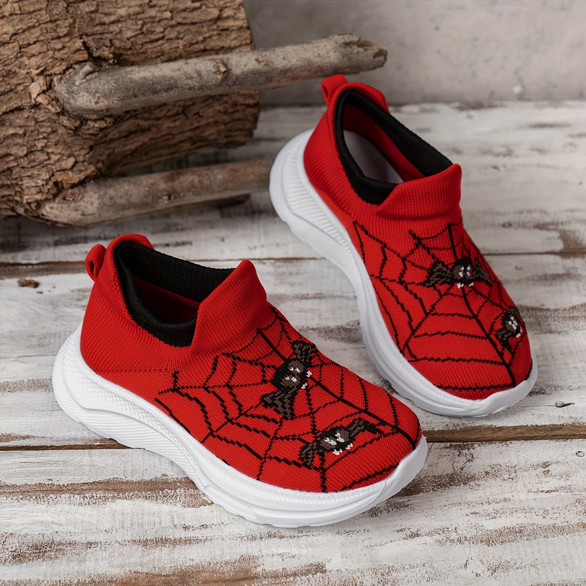 O'g'il va qizlar uchun to'rg'ay mavzusidagi slip-on krossovkalar - nafas oladigan, sirpanmaydigan, yoshlar uchun qulay tasodifiy poyabzal.