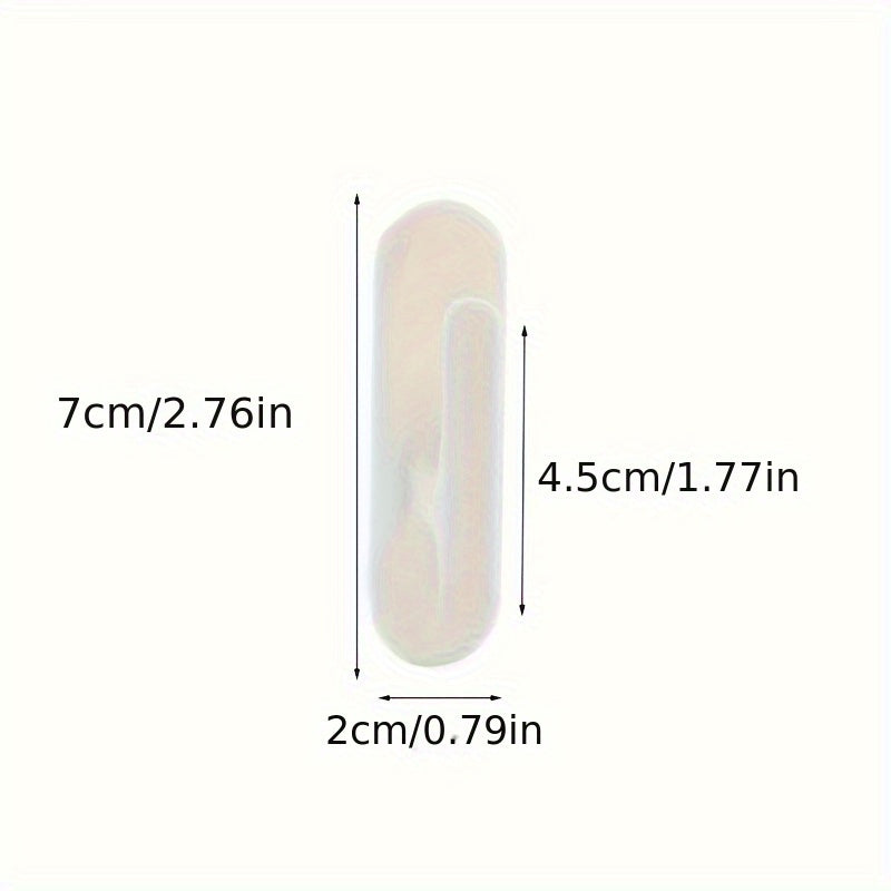 No-Drill Adhesive Curtain Hooks for Door and Shower Curtains 2 Pack