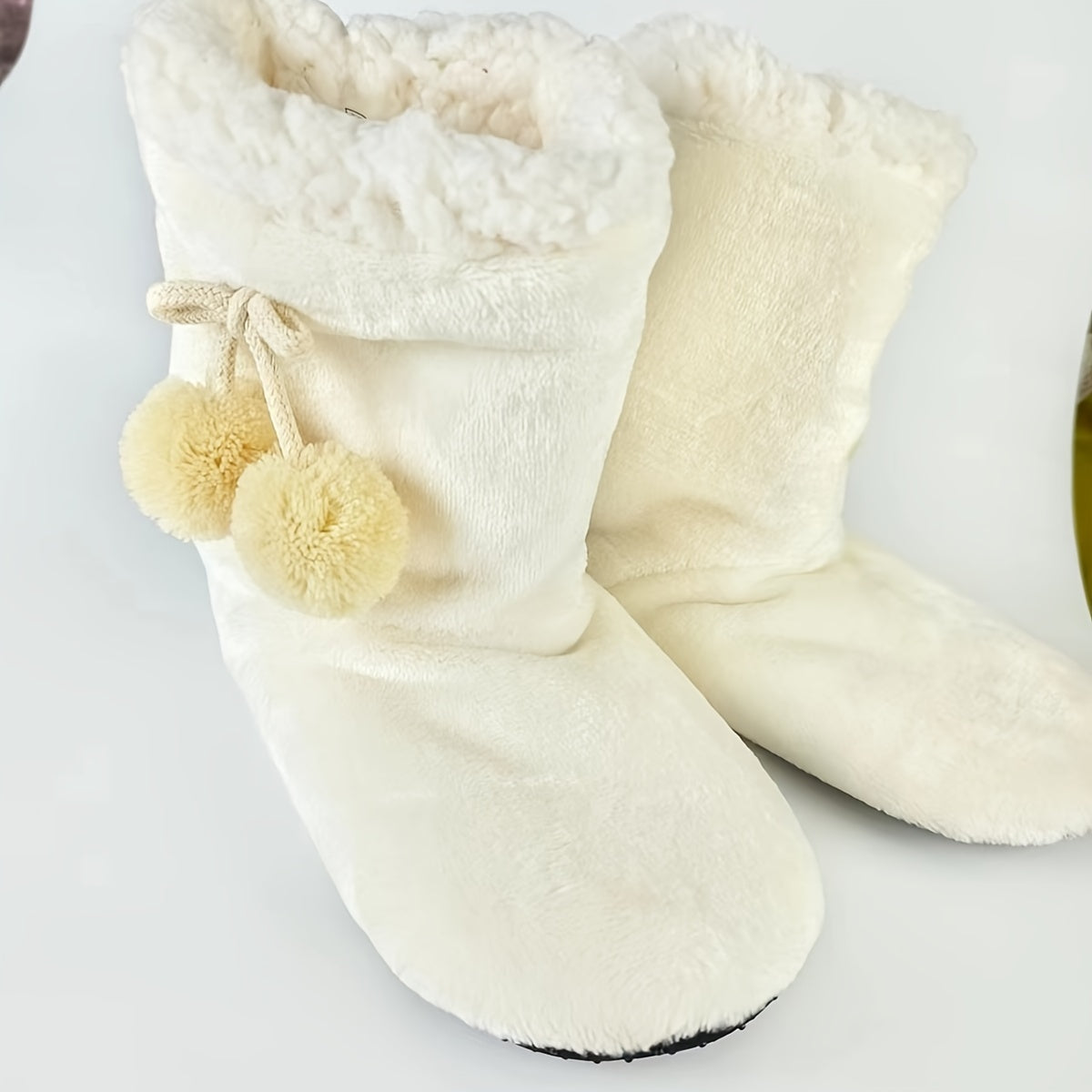 Women's Cozy Knit Slippers Warm Indoor Slide-On Booties