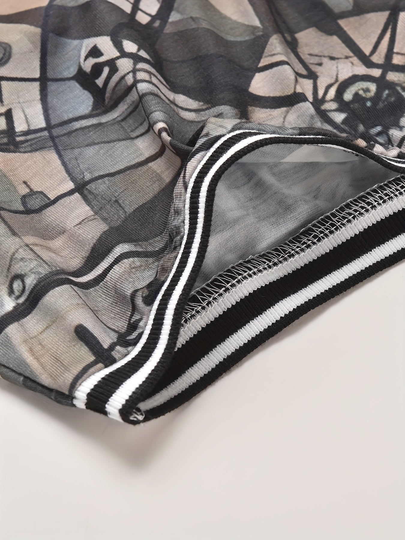 Plus Size Men’s 3D Compass Graphic Print Polo Shirt Summer Casual Loose Fit Polyester