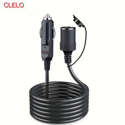 Heavy Duty Car Power Extension Cord 45.72-350.52cm 12V 24V with LED Fuse