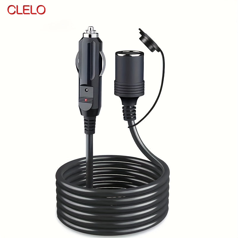 Heavy Duty Car Power Extension Cord 45.72-350.52cm 12V 24V with LED Fuse