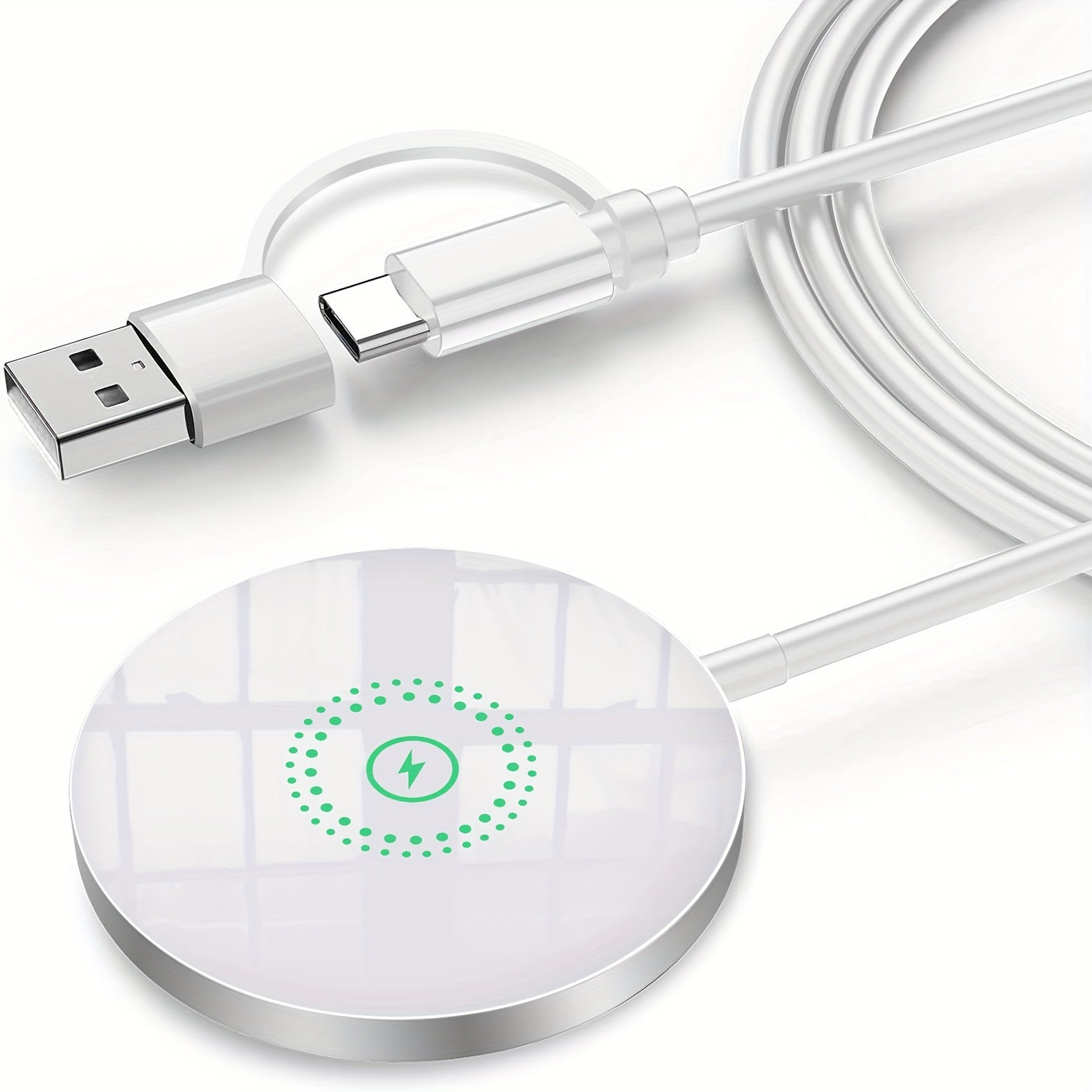 Magnetic Wireless Charger for iPhone and AirPods Dual Charging Ports