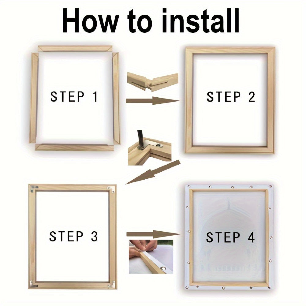 Diamond Painting Kit Vertical Oblong Frame Wall Mount Non-Magnetic for Canvas and Photo Art