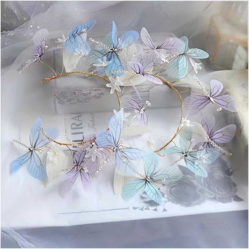 Women's Butterfly Headband for Parties and Cosplay Elegant Hair Accessory