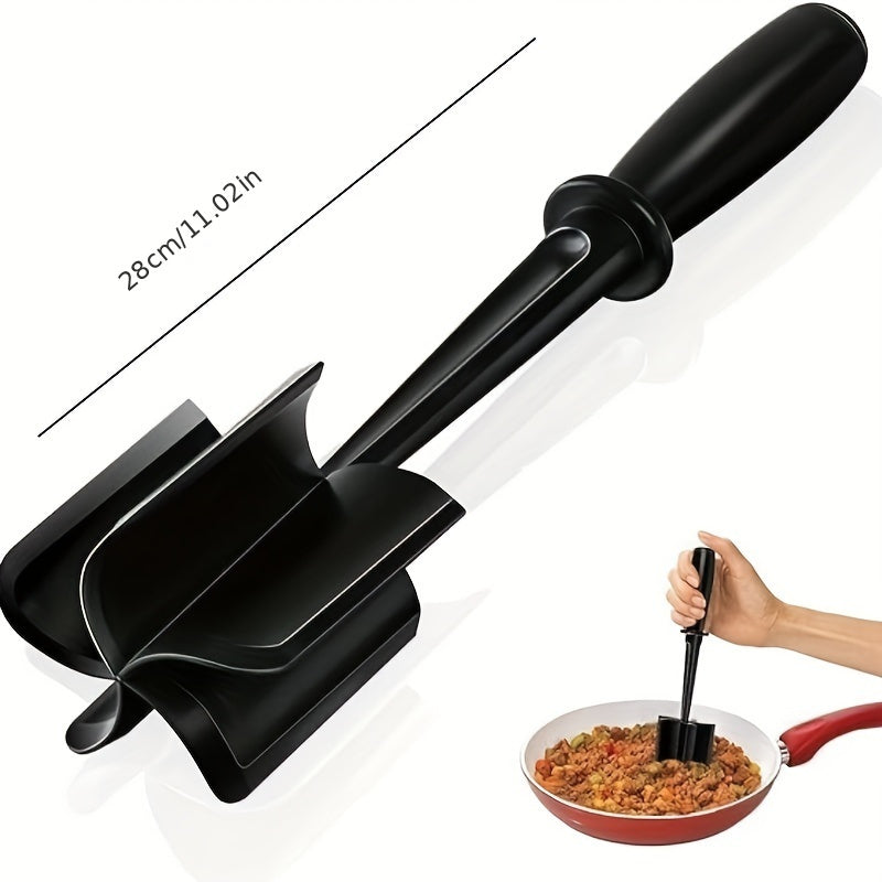 Durable ABS Handheld Meat Chopper and Spatula for Cooking and Mixing