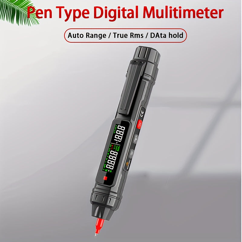 Multímetro de pluma digital de rango automático, sin contacto, voltaje, resistencia, alta precisión 0.1, alimentado por batería