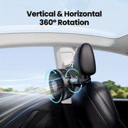 Rechargeable Portable Clip-On Fan with 3 Speed Settings, 360° Rotation for Stroller or Desk Use