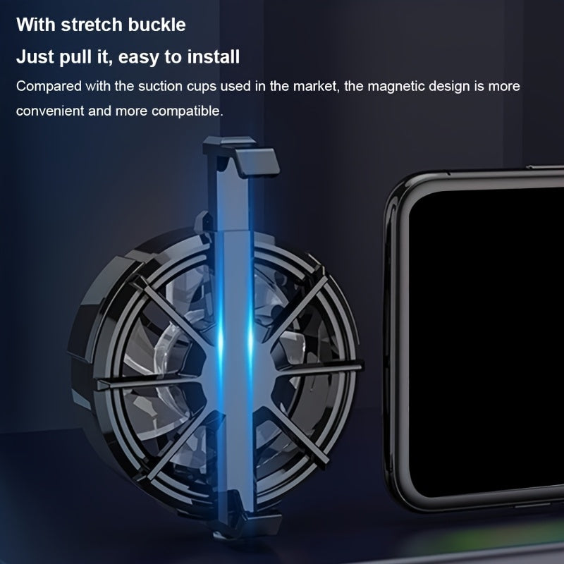 Harakatda foydalanish uchun mo'ljallangan, plastikdan tayyorlangan va ≤36V ishlash voltajiga ega kompakkt USB bilan quvvatlanadigan telefon sovutish ventilyatori. Samarali o'yin issiqlik chiqarishni ta'minlash uchun batareya talab qilinmaydi.