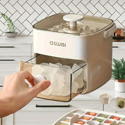 Compact 48-Count Ice Maker Double Layer Food Grade Space-Saving for Home Office Outdoor