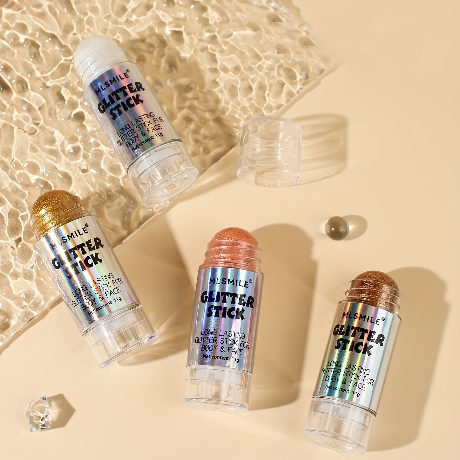 Unisex Body Highlight Stick Glitter Makeup Long-Lasting Shimmer