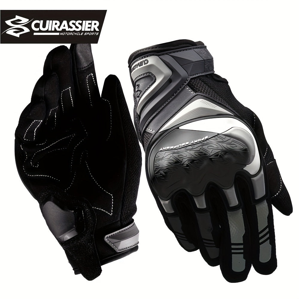 Unisex Motorcycle Gloves Microfiber Protective Touch Screen Reflective
