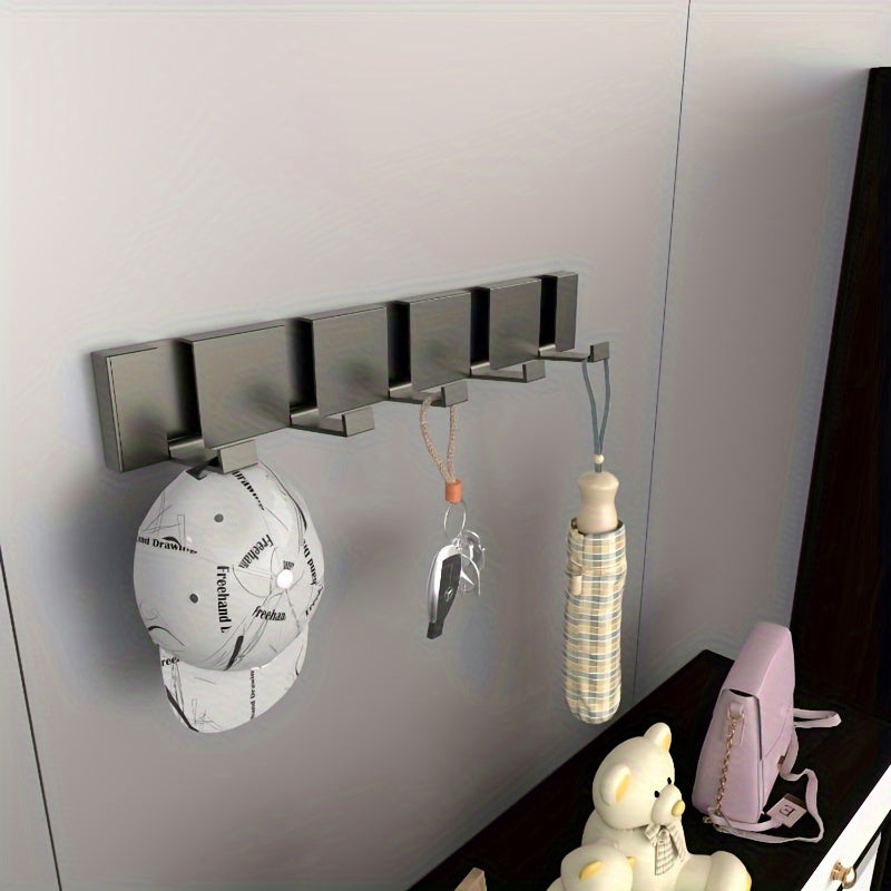 Aluminum Wall Hook Folding Space-Saving Multi-Use for Bathroom Kitchen Living Room