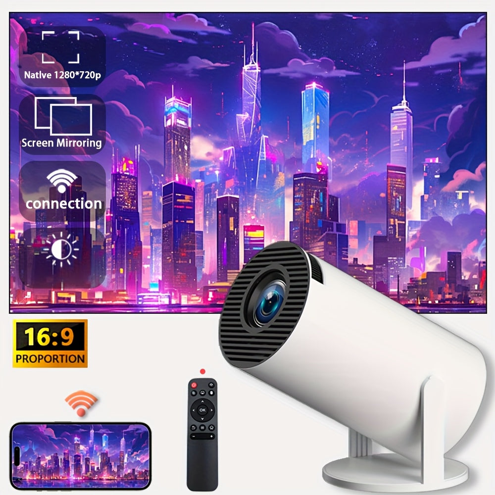 Portable 4K Video Projector Wireless Dual Wi-Fi 6 HD Home Cinema
