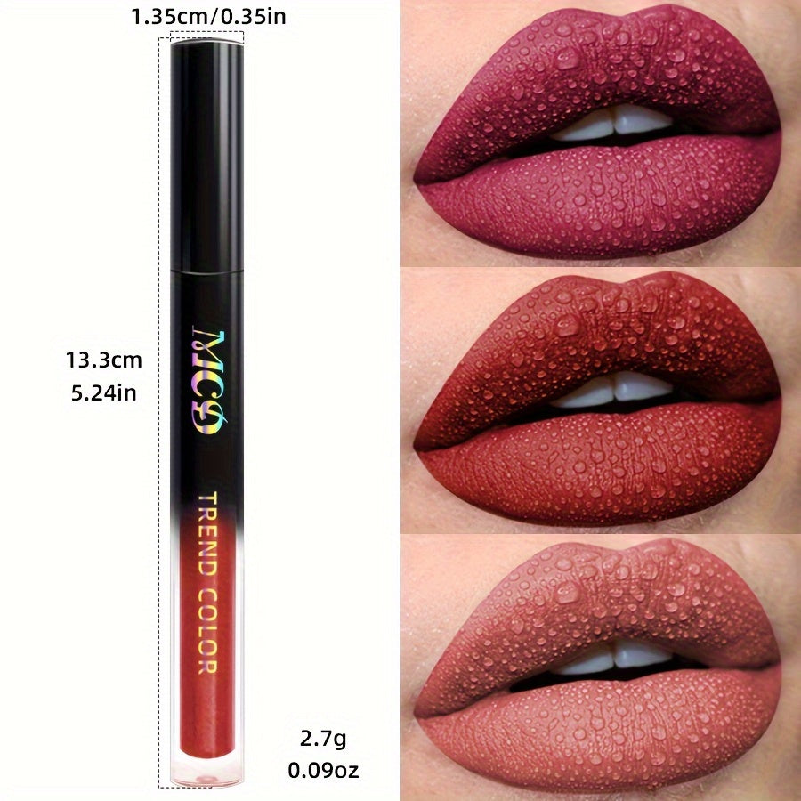 Women Long Lasting Waterproof Lip Gloss Lip Oil Lipstick Moisturizing