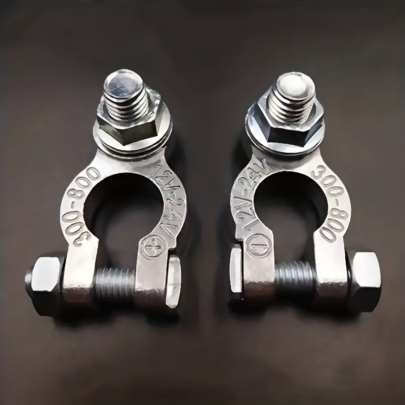 Car Battery Terminal Clamps Pair 12V 24V Wire Cable Quick Release Connectors
