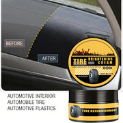Multi-Purpose Car Wax for Tires and Interior Black Repair Shine Protection