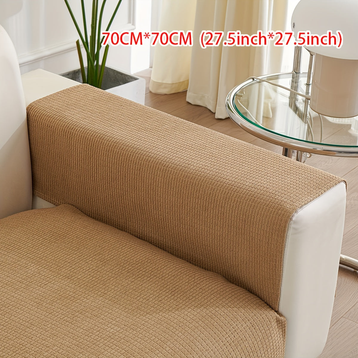 All-Season Velvet Sofa Cushion with Anti-Cat Scratch and Non-Slip Features