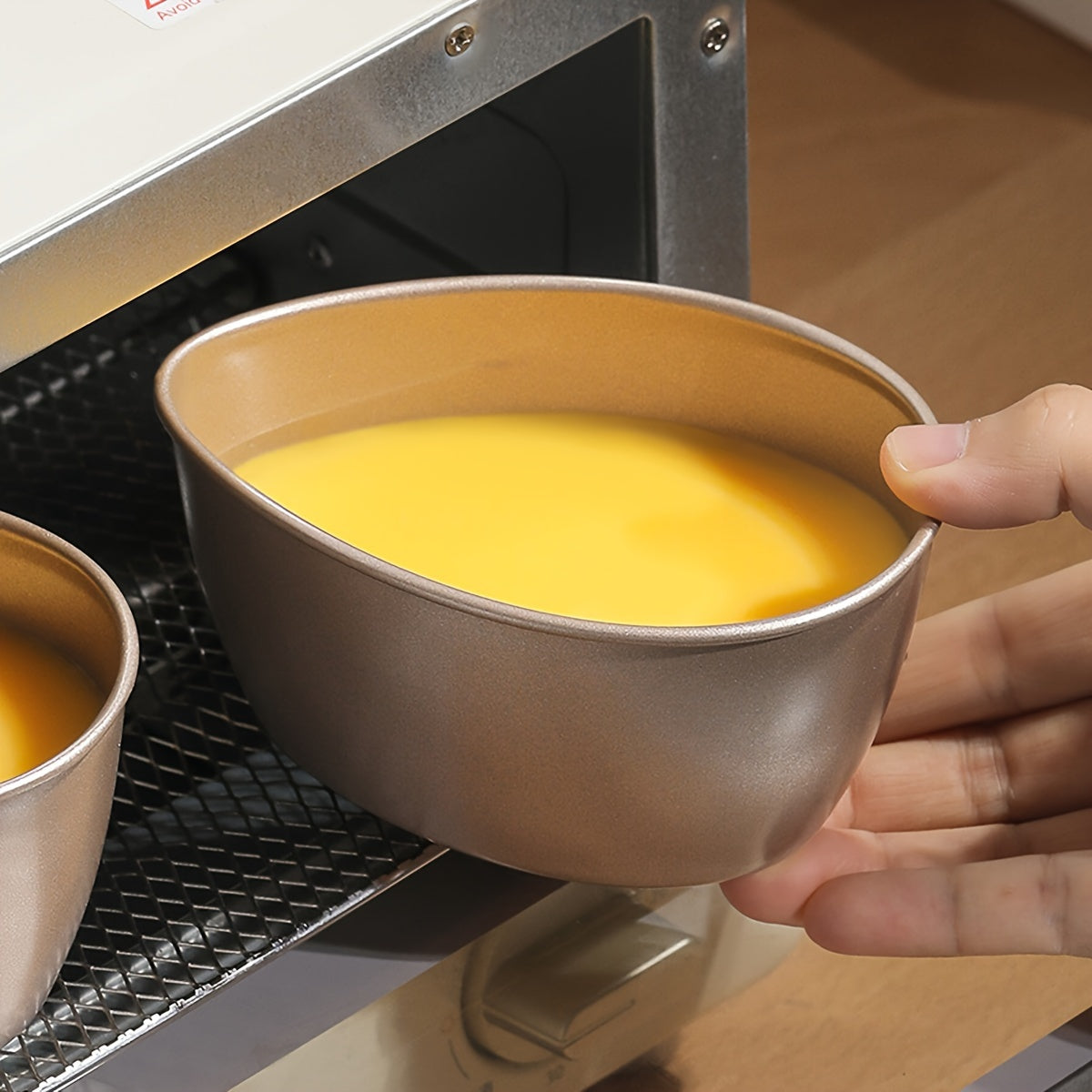 Carbon Steel Steaming Bowl Non-Stick Easy to Clean for Poached Eggs Custard Pudding