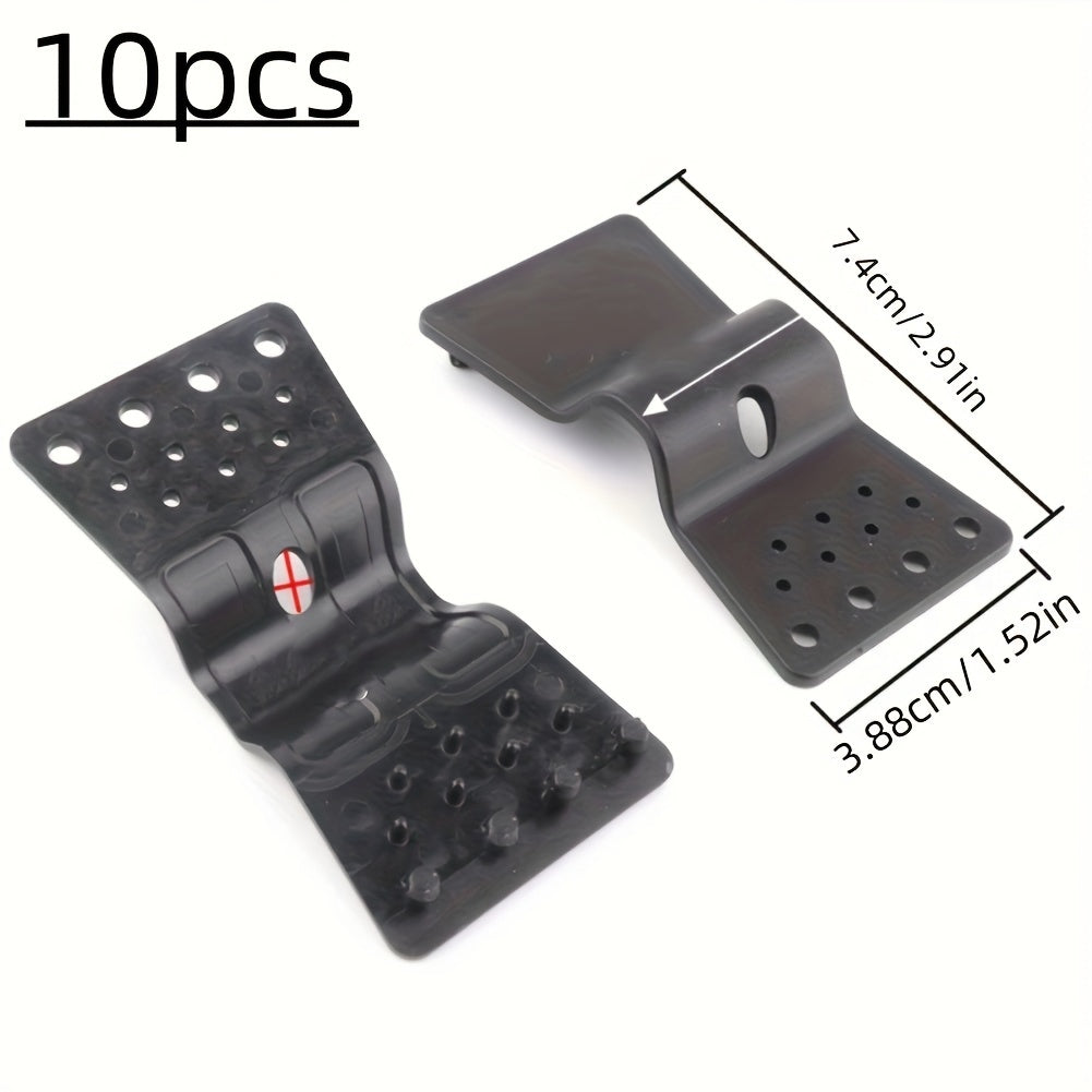 Black Plastic Garden Clips for Shade Nets Fencing and Netting Installation 10/20/30/50pcs