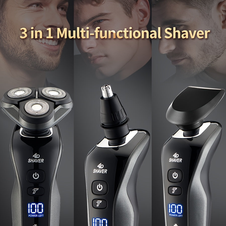 Men's 3-in-1 Electric Shaver Set for Father's Day Gift