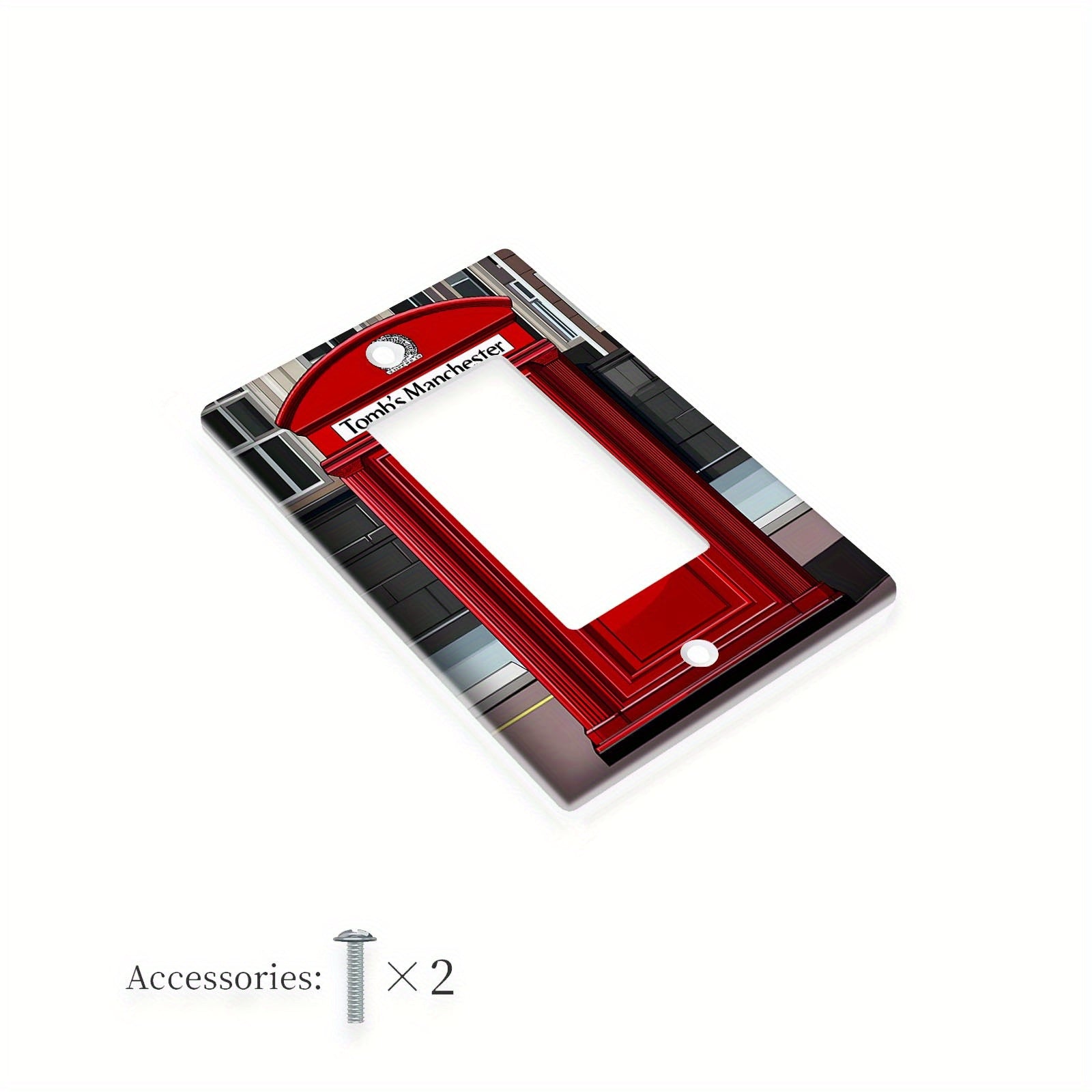 Cubierta de interruptor de estilo británico para cocina, baño, dormitorio, sala de estar 1-2 gang