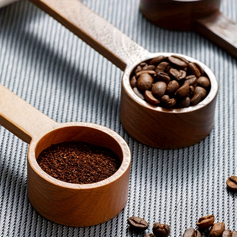 Solid Wood Measuring Spoon for Coffee and Powder, Accurate Kitchen Tool