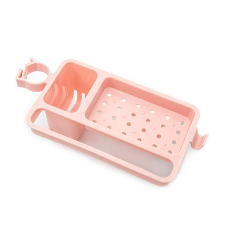 Modern Plastic Kitchen Organizer Rack No-Drill Storage Shelf for Home Organization