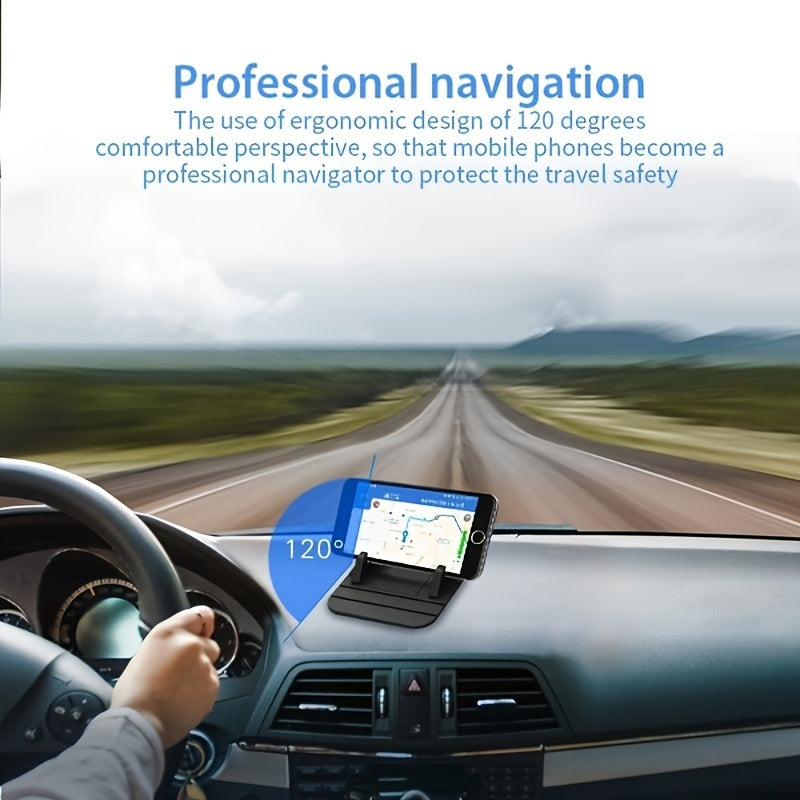 Universal Silicone Phone Holder for Car Dashboard Non-Slip Multi-Angle Mount