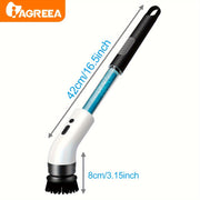 IAGREEA Elektrik aylanuvchi tozalovchi, sabun tarqatuvchi, USB zaryadlash va turli yuzalar uchun ko'p funksiyali tozalovchi cho'tka to'plami - 9/7/5 almashtiriladigan boshlar, ikki tezlik, qayta zaryadlanadigan litiy.