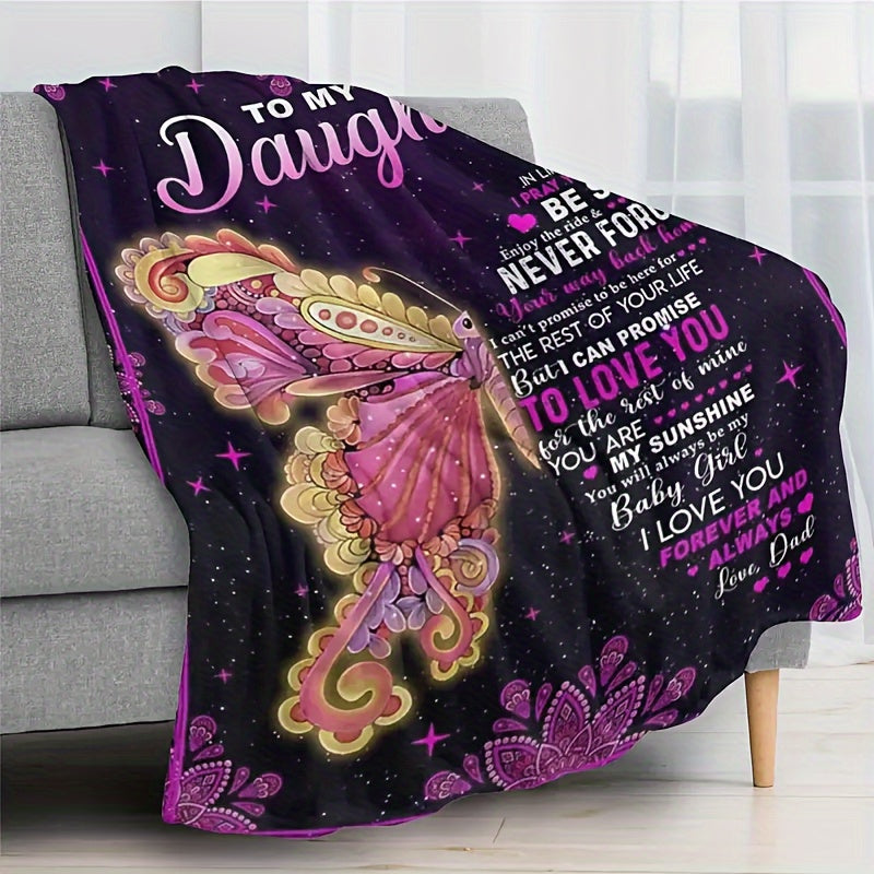 Kids Girls Flannel Blanket Soft Warm Cozy Snuggle Throw for Bed Sofa Travel