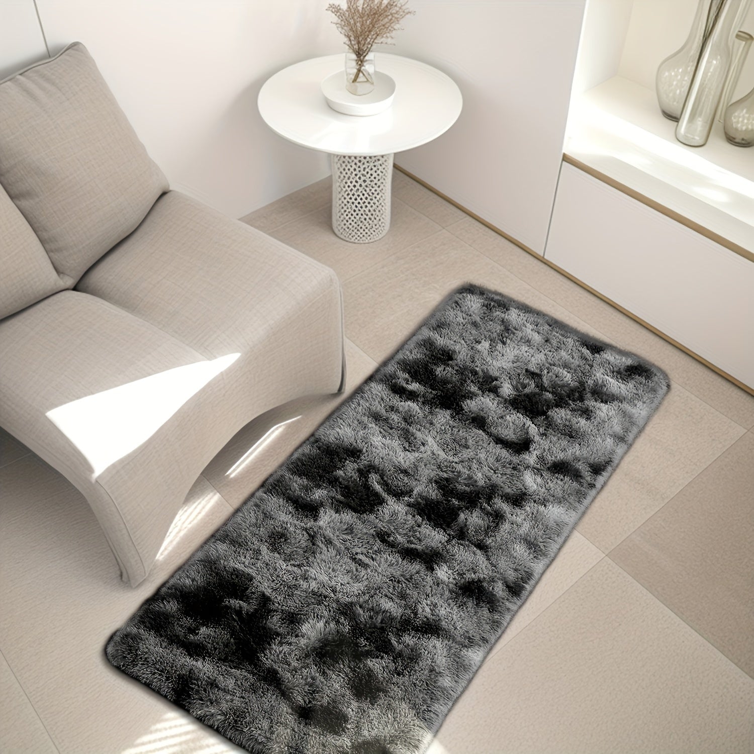 Plush Faux Fur Area Rug - Luxuriyali yumshoq, sirpanmaydigan, uzoq muddatli va tozalash oson - Uyingizdagi har qanday xona uchun mukammal, tanlash uchun turli ranglar mavjud.