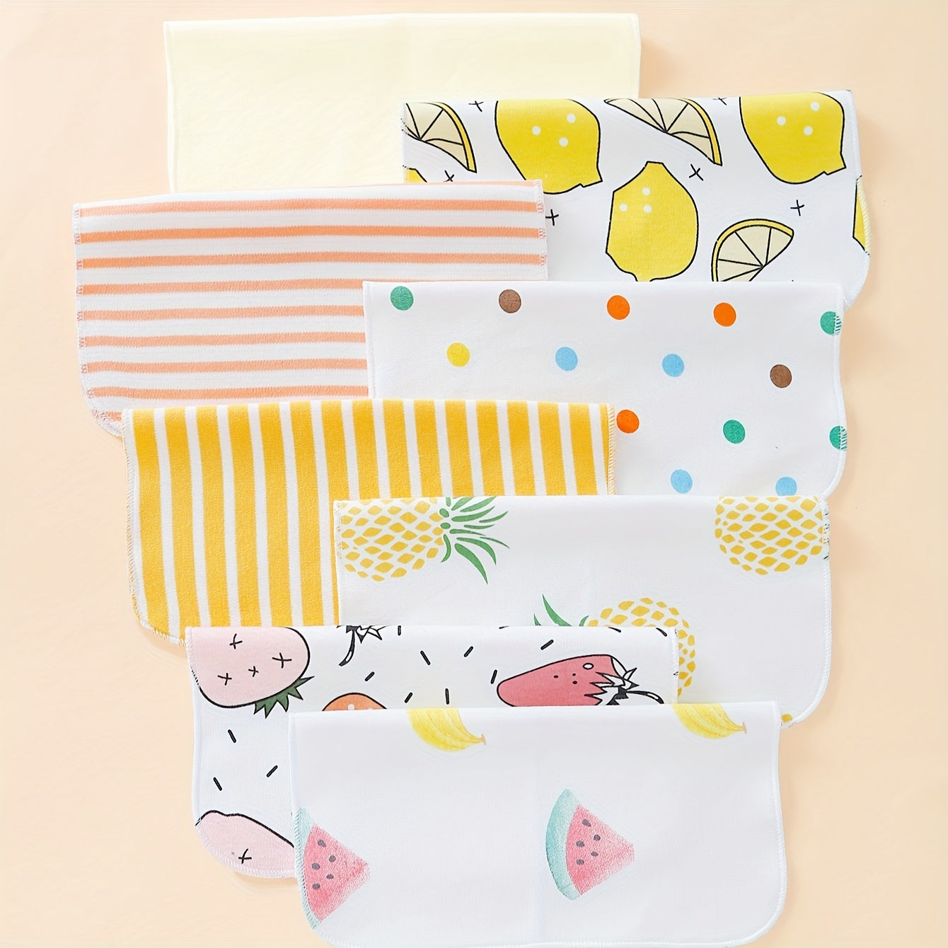 Set of 8 Baby Towels and Washcloths Soft Cotton Baby Bath Cloths and Face Towels for Newborns and Toddlers