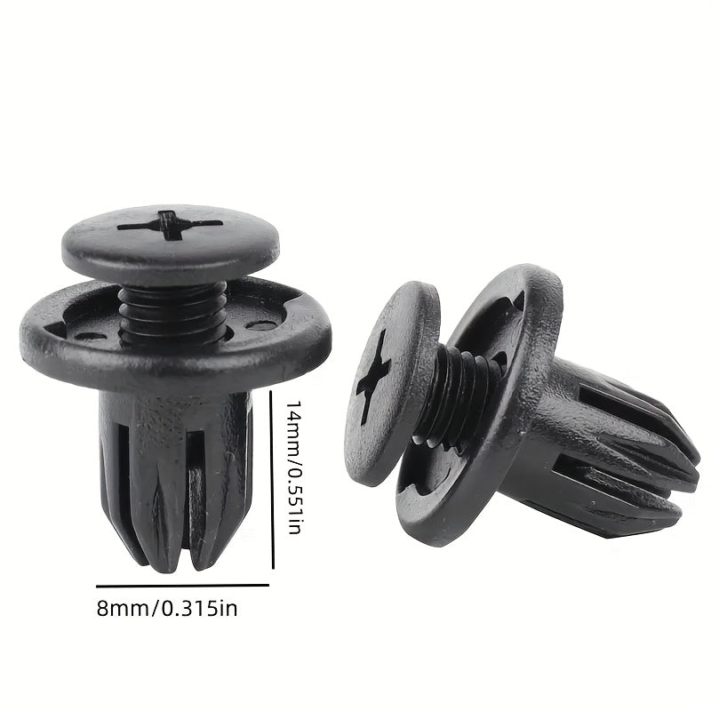 50 piezas de remaches de plástico para coche, clips de fijación para panel de puerta y parachoques