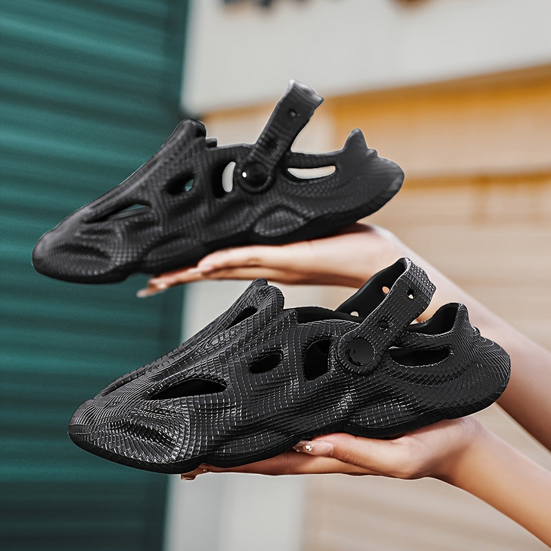 Women's Breathable EVA Slide Sandals Closed-Toe Summer Shoes