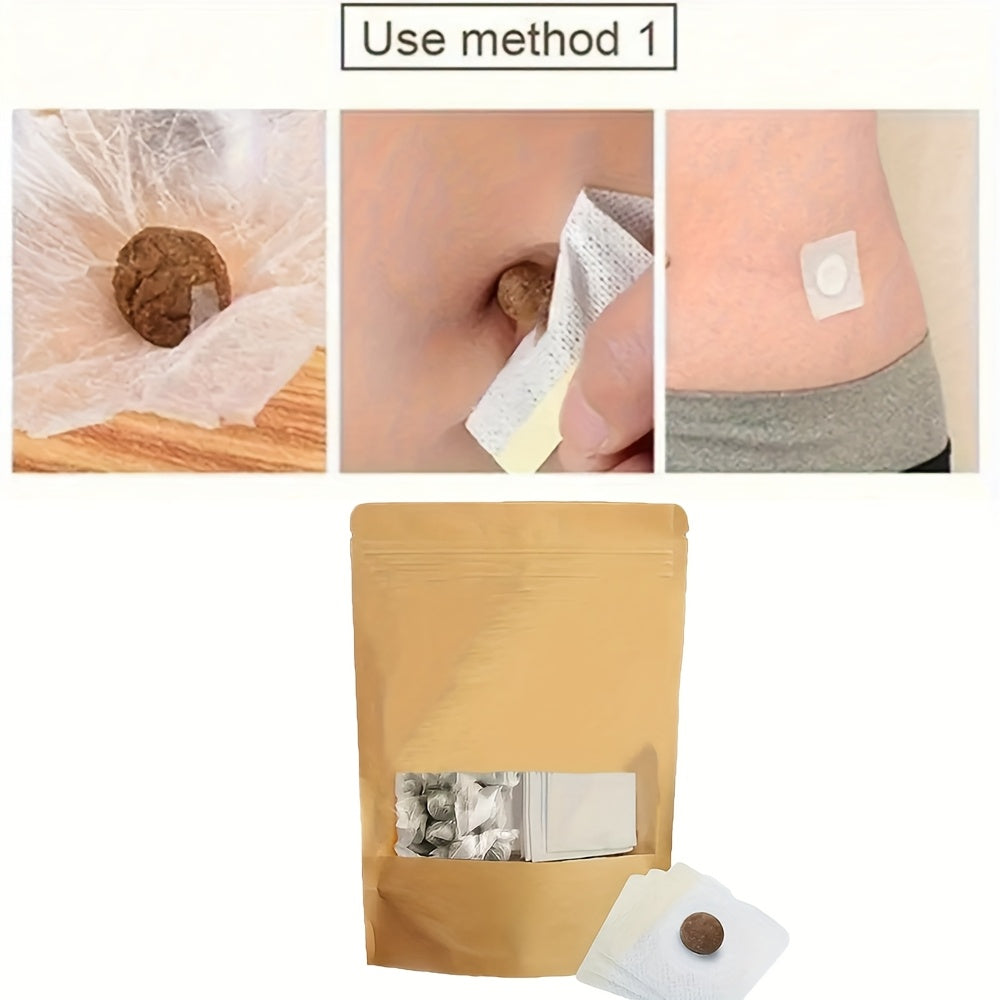 Herbal Ginger Patches Pack of 30/60 Breathable Non-Woven Fabric for Navel Use Unisex