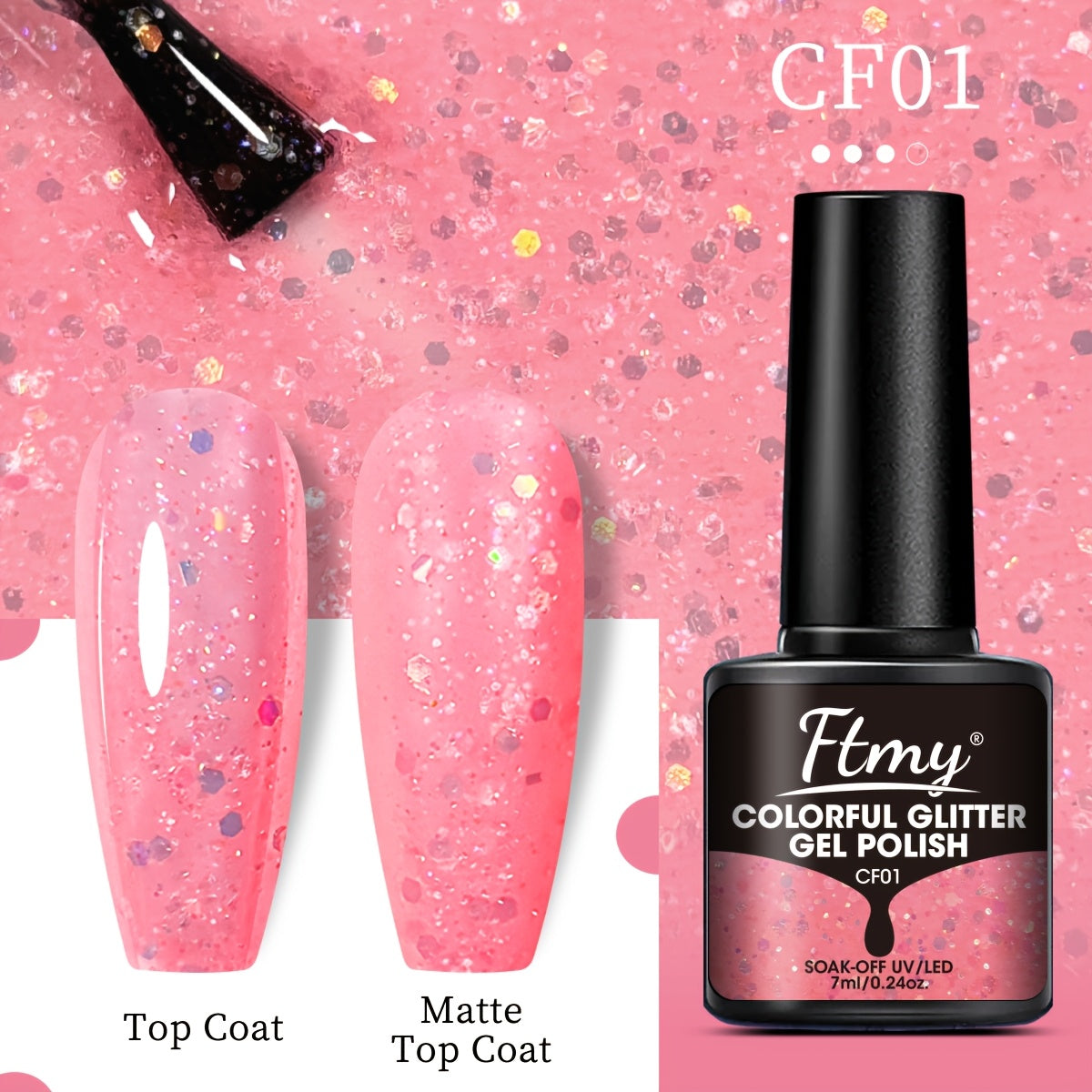 Women Gel Nail Polish Strong Bright Colors Long-Lasting