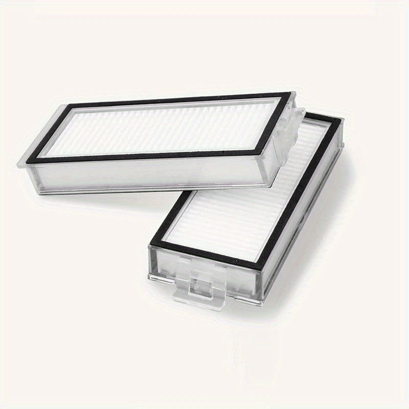 Qora ramkali mustahkam oq, Roborock Q7, Q7+, Q7 Max, Q7 Max+, Q5 Pro, Q5 Pro+, Q8 Max, Q8 Max+ robot tozalagichlari bilan mos keladigan 4 ta yuqori samarali yuviladigan HEPA filtrlar - Uy tozalash uchun mukammal