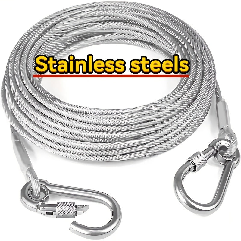 Single Stainless Steel Clothesline Portable Indoor Outdoor Laundry Camping Accessories