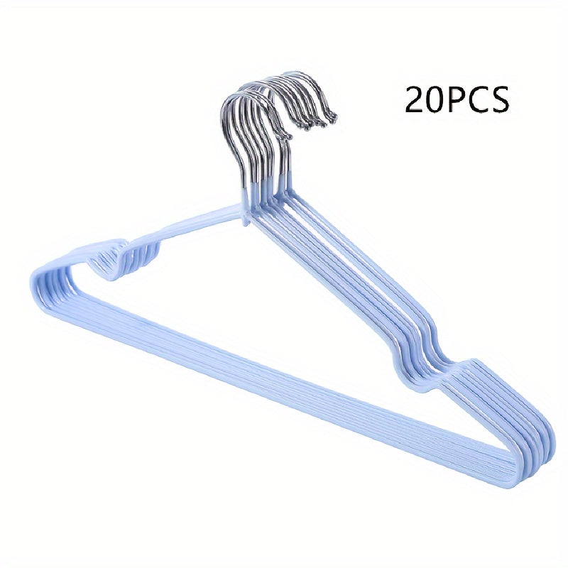 10 o 20 piezas de perchas antideslizantes para ropa, resistentes, sin marcas, para abrigos, ideales para dormitorio, baño y armario