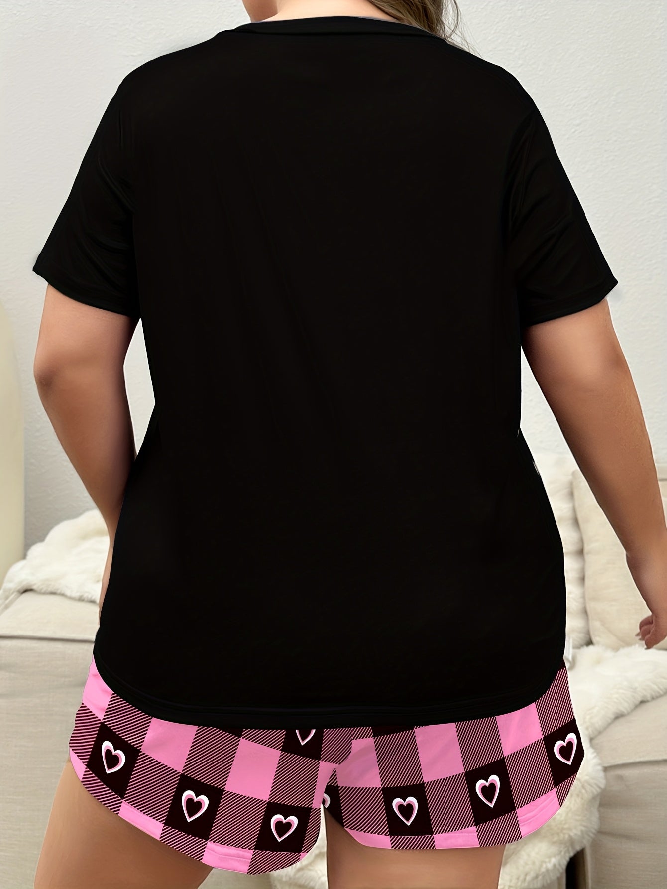 Women's Cotton Pajama Set Casual Cartoon Homewear for Sleep or Lounge